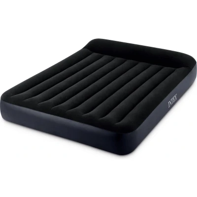 Afbeelding van Intex 64150 Dura Beam 2 Persoons Luchtbed + Ingebouwde Pomp 152x203x25 cm Zwart