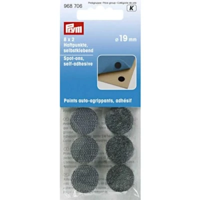 Afbeelding van PRYM 8 pair zelfklevend gereviseerd, zwart