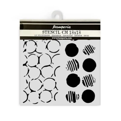 Afbeelding van Stamperia The Nutcracker Thick Stencil 18x18cm Double Texture Dots (KSTDQ109)