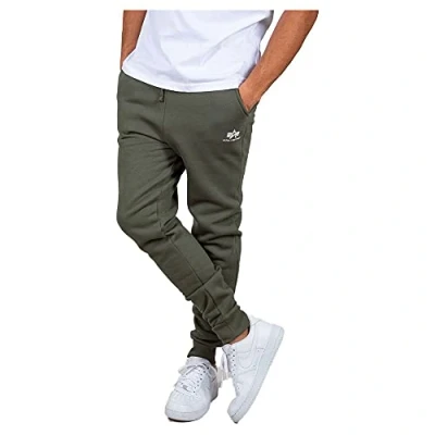 Afbeelding van Alpha Industries Trainingsbroek, Heren, Maat: Large, Dark olive