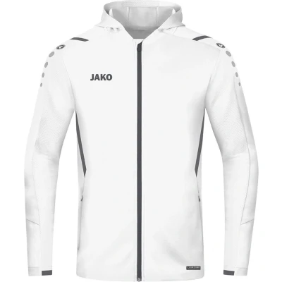 Afbeelding van Jas met kap Challenge Wit/anthra light / 128