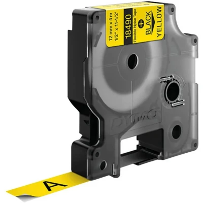 Afbeelding van Dymo 18490 (S0718080) Tape Zwart op geel (12 mm)