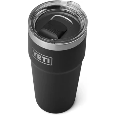 Afbeelding van YETI Rambler Cup, Vacuum Insulated Stainless Steel Stackable Cup with Magslider Lid, Black, 20 oz (591 ml)