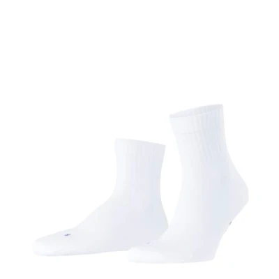 Afbeelding van FALKE Run Rib anatomische pluche zool duurzaam katoen functioneel garen sokken unisex wit Matt 51 52
