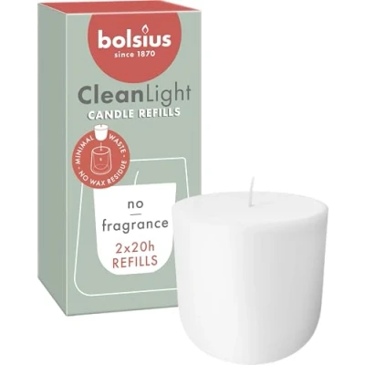 Afbeelding van Bolsius Clean Light Candle Refills Zero 2ST
