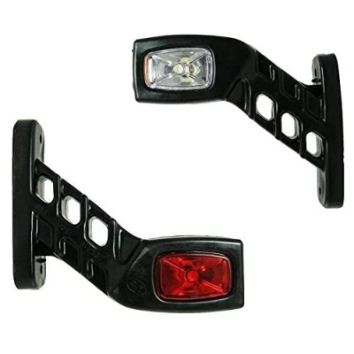 Afbeelding van 24/7Auto BK119 2x Recovery Side Outline Marker Lights 24V Trailer Truck Caravan Chassis Camper oranje wit rood