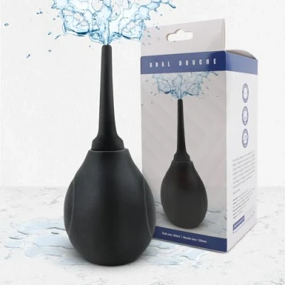 Afbeelding van Klysma Bolpompset Enema Douche 310ML Antirefluxdouche en Filter, Anale voor Darmreiniging Right (Black, 300ML)
