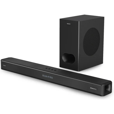 Afbeelding van Majority Sierra Plus Dolby Atmos 2.1.2 Soundbar + Subwoofer 400W, 3 x HDMI, Bluetooth, Optical, USB