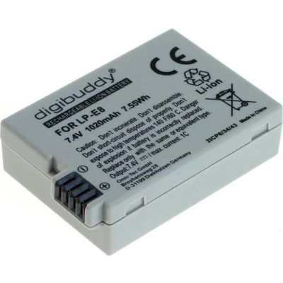 Afbeelding van Camera accu compatibel met Canon LP E8 / 1020 mAh
