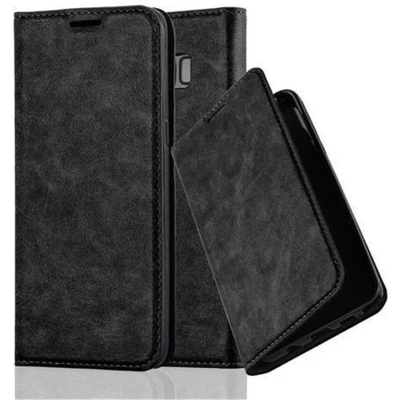 Afbeelding van Cadorabo Hoesje geschikt voor Samsung Galaxy S8 in ZWARTE NACHT Beschermhoes Case magnetische sluiting Cover