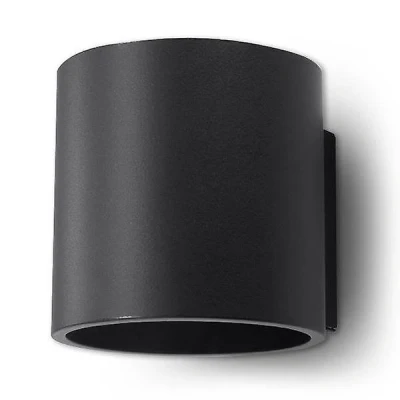 Afbeelding van Sollux Lighting Wandlamp ORBIS 1 zwart