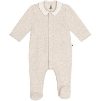 Afbeelding van Petit Bateau Kids Talotelli babypak van biologisch katoen in de kleur Beige, maat: 3 maanden