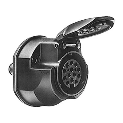 Afbeelding van HELLA VALUEFIT Stekkerdoos 12V 13 polig Stekker: Schroefverbinding Ø: 72mm Zwart DIN / ISO: 11446 Blister Aantal: 1 8JB 005 949 012