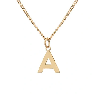 Afbeelding van Ketting met Letter A Goud 18 Karaat Waterdicht I Gouden voor Dames Z Hanger Beginletter