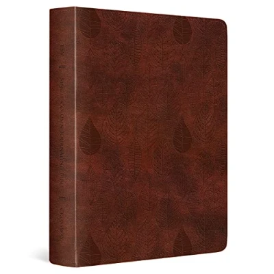 Afbeelding van ESV Single Column Journaling Bible (Trutone, Chestnut, Leaves Design)