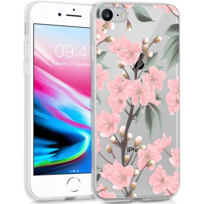 Afbeelding van Apple iPhone SE (2022) Hoesje Siliconen en TPU (zacht) imoshion Softcase/Backcover Roze Telefoonhoesje