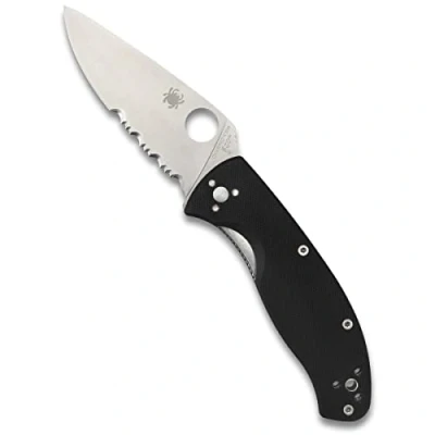 Afbeelding van Spyderco Zakmes Tenacious C122GP met gedeeltelijke gekartelde rand