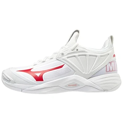 Afbeelding van Mizuno Volleybalschoen Wave Momentum 2 dames Opleiding,Wit Rood,40 EU
