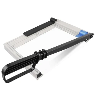 Afbeelding van papiersnijder, A4 snijmachine, hefboomsnijder, professionele fotosnijder, capaciteit 16 vellen. Perfect voor kaartstok, karton, vinyl, kunsthandwerk en foto&#039;s