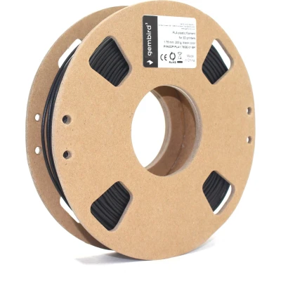 Afbeelding van Gembird 3DP PLA1.75GE 01 BK 3D printmateriaal Polymelkzuur Zwart 200 g