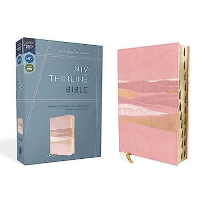 Afbeelding van NIV, Thinline Bible, Leathersoft, Pink, Red Letter, Thumb Indexed, Comfort Print