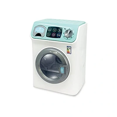 Afbeelding van ODS 44154 Maisonelle digitale wasmachine met touchscreen, licht en geluid, wit, blauwgroen