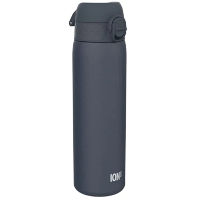Afbeelding van ION8 Stalen Waterfles, 600 ml/20 oz, Lekvrij, Makkelijk te Openen, Veilige Vergrendeling, Vaatwasserbestendig, Flipcover, Past in Bekerhouders, Draaggreep, Duurzaam, Metalen Drinkfles, As Marine