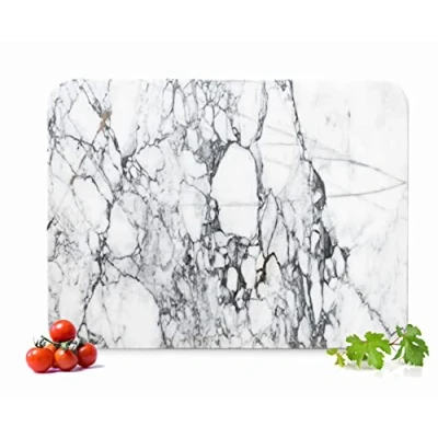 Afbeelding van snijplank 40 x 30 cm marmeren serveerplank serveerschaal kaasplank