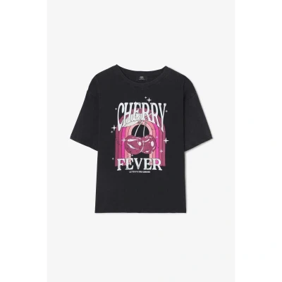Afbeelding van Le Temps Des Cerises Rosalia Tshirt print, Dames, Maat: Small, Noir