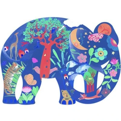 Afbeelding van Djeco puzzel puzz&#039;art olifant (150st)