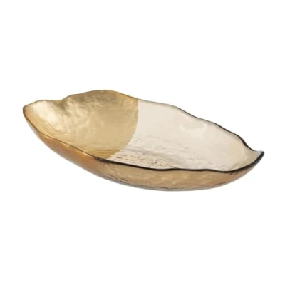 Afbeelding van Middenstuk Gouden Glas 34 x 19 cm