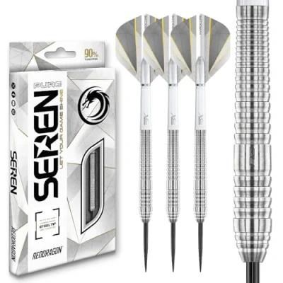 Afbeelding van RED DRAGON Darts Seren Pure 2 23g 90% wolfraam professionele stalen tip dartset met dartpijlen en dartschachten (Stems)