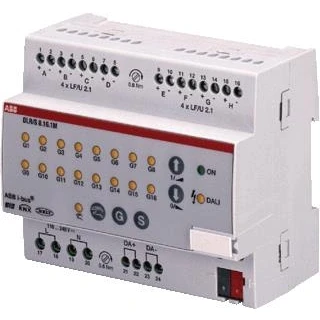 Afbeelding van Abb busch jaeger dali lichtregelaar 8 voudig din rail knx i bus 2cdg110101r0011
