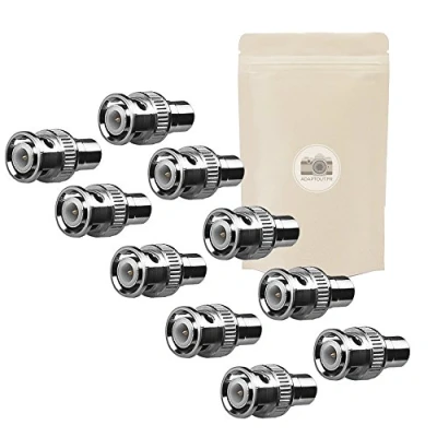Afbeelding van Adaptout X10 BNC Adapter Mannelijke RCA Vrouwelijke Coaxiale Video Connector S Frans merk