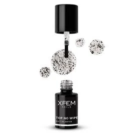 Afbeelding van XFEM UV/LED Hybrid Gellak Topcoat No Wipe Matt Dalmatian 6ml. Transparant Glanzend Top en/of basecoat