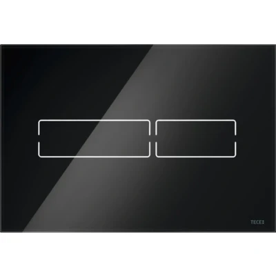 Afbeelding van TECE Lux mini elektronische drukplaat van glas zwart