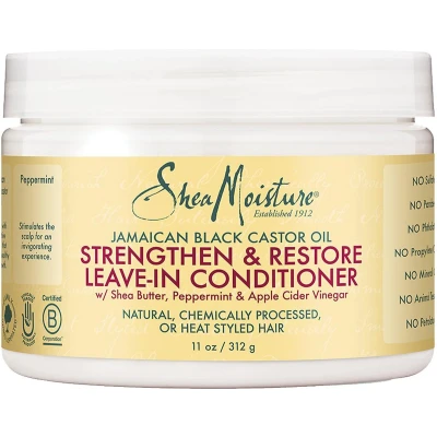 Afbeelding van Shea Moisture Jamaican Black Castor Oil Strengthen &amp; Restore Leave in Conditioner 312 gr