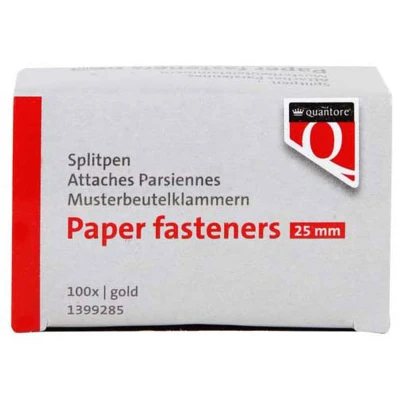 Afbeelding van Splitpen Quantore 25mm 100 stuks goud