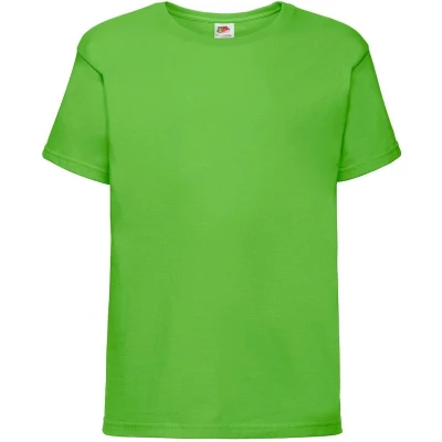 Afbeelding van Fruit Of The Loom Kids Sofspun® T shirt Lime Groen 140 9/11 Jaar