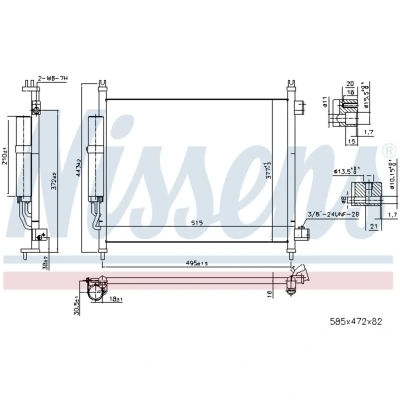 Afbeelding van Nissens Airco condensor 940600