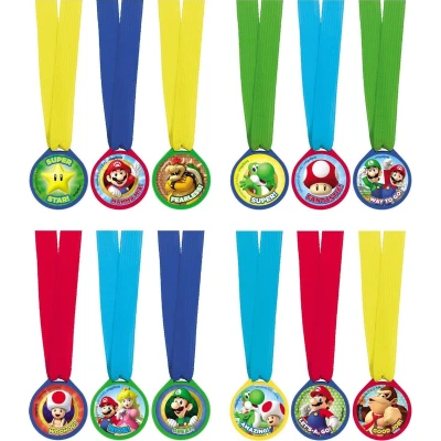 Afbeelding van Super Mario Medaille 12 stuks