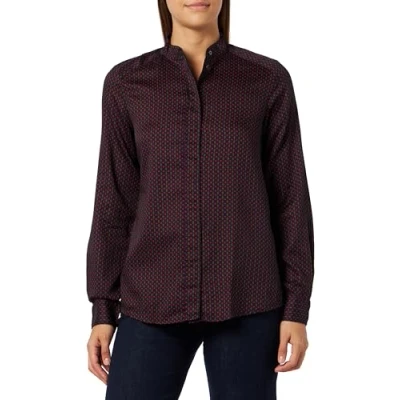 Afbeelding van Marc O&#039;Polo Standup Collar Casual FIT Slightly P Blouse, Dames, Maat: 40, Multi