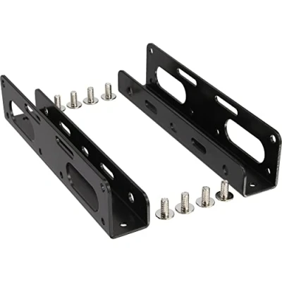 Afbeelding van InLine® 2.5&quot;(6.35cm) HDD/SSD naar 3.5&quot;(8.89cm) HDD slotplaatje kit, uitsluitend slotpaatje en schroeven, zwart