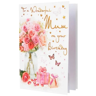 Afbeelding van Piccadilly Greetings Regal Publishing Verjaardagskaart Mum 9 x 6 inch, Roze