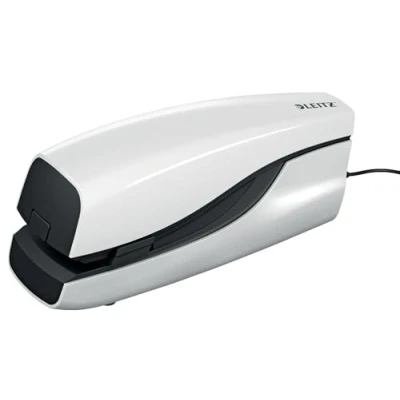 Afbeelding van Leitz Elektrische platte nietmachine voor 20 vellen, netvoeding, incl. nietjes, parelwit, NeXXt serie, 55661001