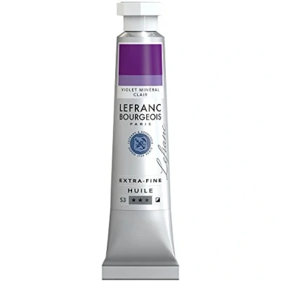 Afbeelding van Lefranc Bourgeois 404953 Extra fijne olieverf met hoogwaardige kunstenaarspigmenten, lichtecht, verouderingsbestendig 20ml Tube, Mineral Violet Light