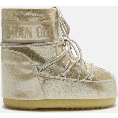 Afbeelding van Moon Boot ICON LOW Glitter Unisex Snowboots, Maat: 36 38, Gold Kunststof