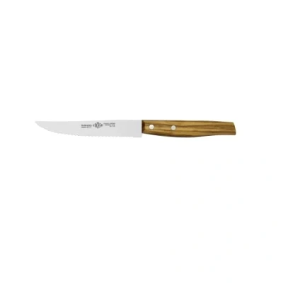 Afbeelding van Eikaso Solingen Steakmes met Gekarteld Lemmet 12 cm Olijfhouten Heft