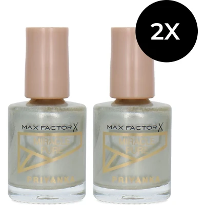 Afbeelding van Max Factor Miracle Pure Priyanka Nagellak 785 Sparkling Light (set van 2)