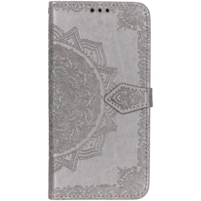 Afbeelding van Samsung Galaxy A50 Hoesje Kunstleder Bookcase Grijs Telefoonhoesje